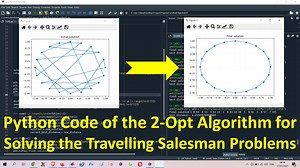 Python Code of the 2-Opt Algorithm for Solving the Traveling Salesman Problems