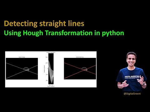 199 - Detecting straight lines using Hough transform in python