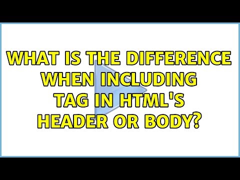 What is the difference when including ＜script＞ tag in HTML's header or body? (2 Solutions!!)