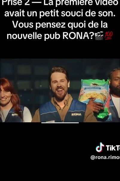 Découvrez la nouvelle pub RONA avec Mike chez RONA