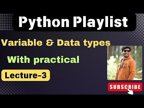 3. Python data type and variables | python playlist