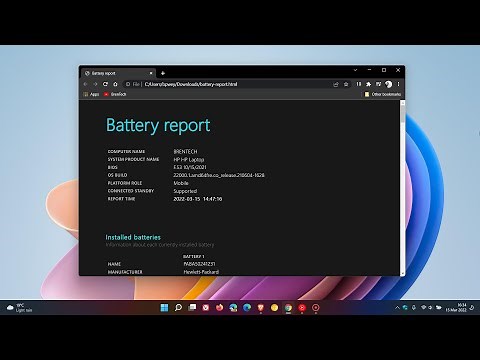 How to generate and view a Battery report on a Windows 10 & 11 laptop