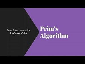 Prim's Algorithm for Finding Minimum Spanning Trees