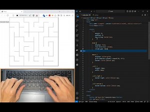 Live Coding a Maze Generator using Javascript, HTML & CSS [no talking] [ASMR]