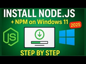 How to Install Node.js on Windows 11 (2025) | Step by Step Installation Guide