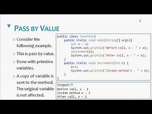 lec04_part1_Java Method ( pass by value and pass by reference )