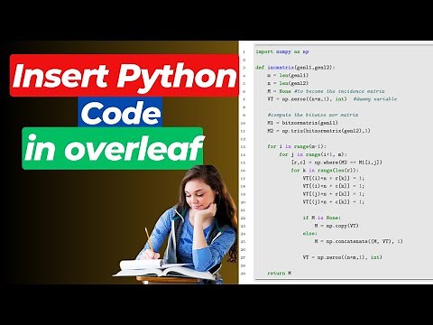 How to Add Python Code in Overleaf LaTeX | Step-by-Step Guide