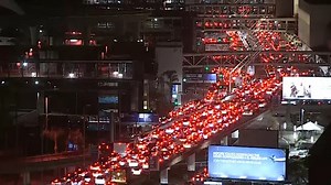 Traffic jam nightmare at LAX