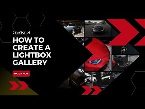 How to Easily Create an Image Lightbox Gallery (with LightBox library) - HTML, CSS & JavaScript