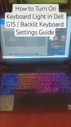 How to Turn On Keyboard Light in Dell G15 | Backlit Keyboard Settings Guide