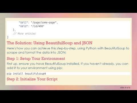 How to Convert a Python Table to JSON with a href Links Included