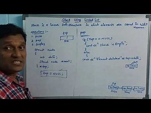 Stack using Linked List | Stack | Data Structure | Telugu