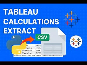 Extract Tableau Calculations in Bulk with Python Automation