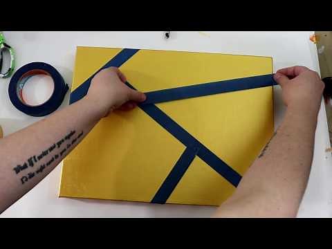 (13) Easy Abstract Night Sky Acrylic Painting / Acrylic Painting Tutorial