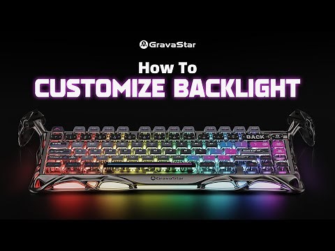 Tutorial | How to Customize RGB Backlight of GravaStar Mercury Keyboard | For K1 Pro/K1/K1 Lite