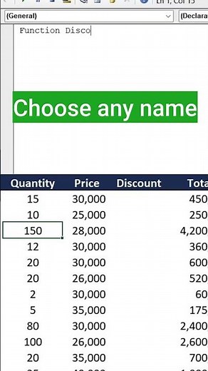 VBA Excel Beginner Guide: Create Custom Functions - Class 01【2024】