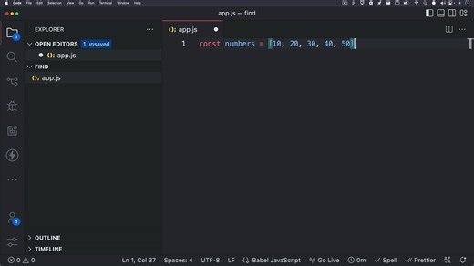 JavaScript Array Methods: .find()