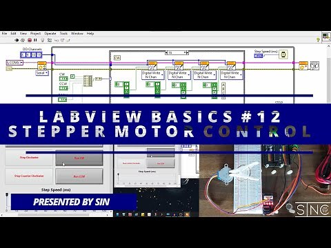 LabVIEW Basics #12 - Controlling a Stepper Motor in LabVIEW
