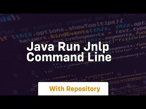 java run jnlp command line