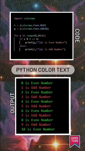 Colorama module in python. Color Text in Python ‪@Pawansrikanth_2005‬ #pawansrikanth #python #code