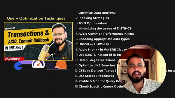 15 Sql Query Optimization & Performance Tuning Techniques | SQL Query Interview Questions