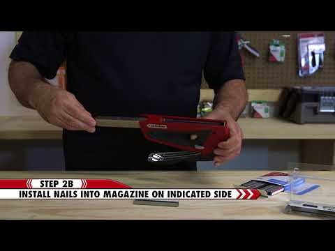 How to Load Arrow's T50R.E.D. Staple Gun and Brad Nailer