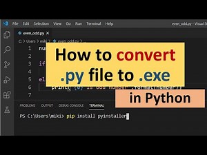 How to Convert .py to .exe in Python