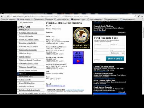 Federal Inmate Search - BOP Inmates