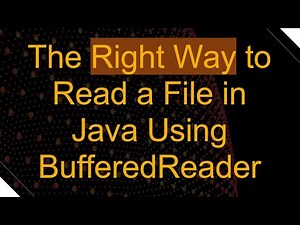 The Right Way to Read a File in Java Using BufferedReader