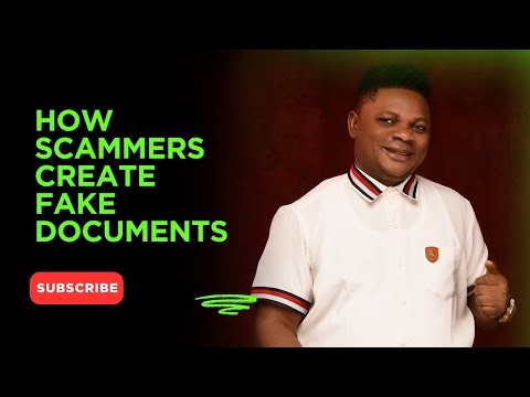 HOW SCAMMERS create FAKE DOCUMENTS