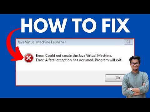 Fix Java Virtual Machine Launcher Error | Could Not Create the Java Virtual Machine on Windows