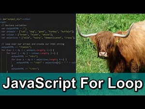 JavaScript “For Loop” Tutorial (using HTML Tables and Nested Loops)