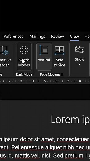 How to activate dark mode in Excel