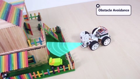 SunFounder Smart Video Robot Car Kit for Raspberry Pi, Python/Blockly (Like Scratch), Web Control, Line Tracking, for Raspberry Pi Robot Kits for Teens and Adults (Raspberry Pi NOT Included)