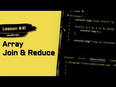 JavaScript For Beginners #41 | How To Use Join & Reduce