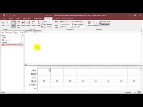 SQL with Microsoft Access 2016 lesson 2 - Inserting records