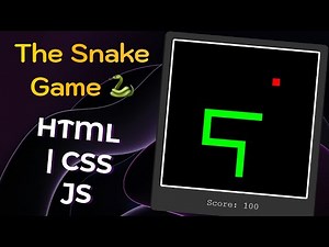 Build Your Own Snake Game: A Step-by-Step HTML, CSS, and JavaScript Guide