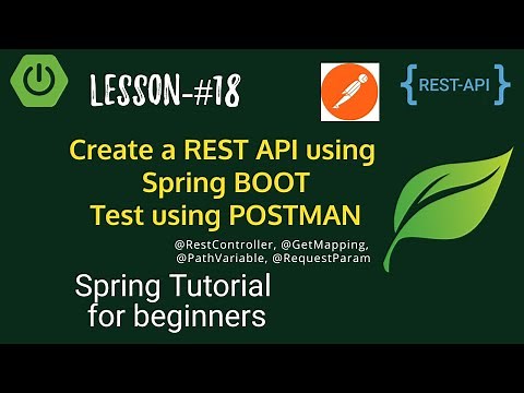 Spring Boot tutorials | Spring boot full course - Create a REST API using Spring Boot