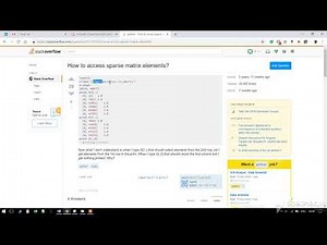 View sparse matrix in python