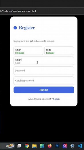 form design in html and css #coding #form #html #css