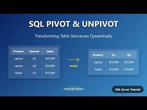 SQL Pivot and Unpivot: Transforming Rows & Columns for Data Analysis