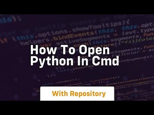 how to open python in cmd