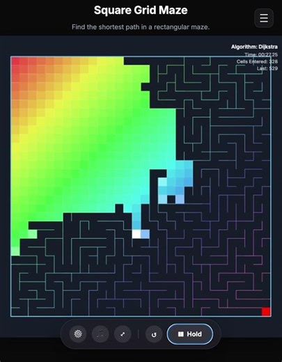 Dijkstra's Algorithm Maze Solver 🧩