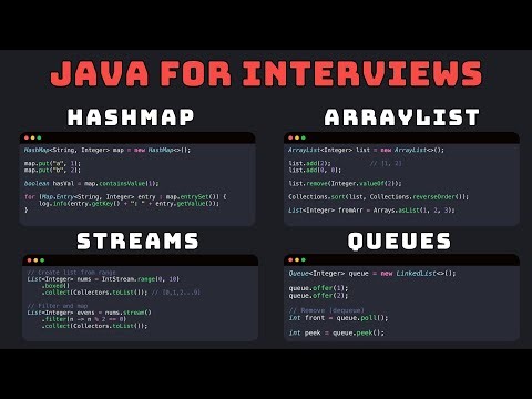 Java for coding interviews - 30 Minutes Crash Course