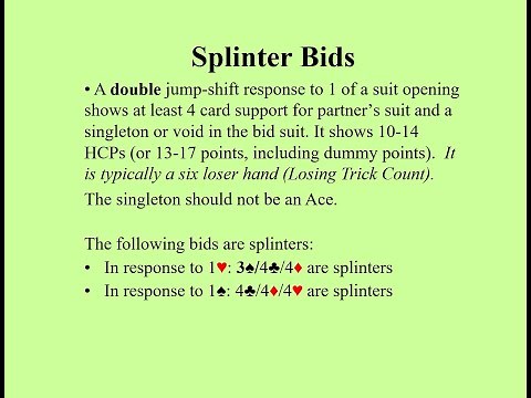 Splinter Bids