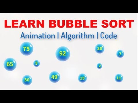 Bubble Sort Animation | Algorithm | Code
