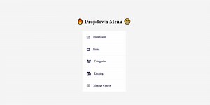 Make Dropdown Menu with Vanilla JavaScript