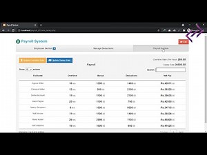 Payroll System in PHP MySQL with Source Code - CodeAstro