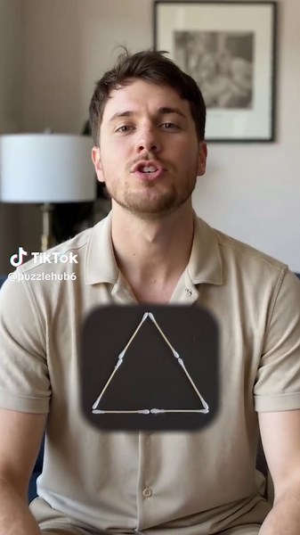 Solve the Matchstick Puzzle: Form Three Triangles