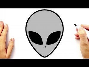 How to draw alien , extraterrestrial , space , scary , amazing